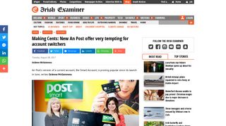 Making Cents: New An Post offer very tempting for account switchers ...