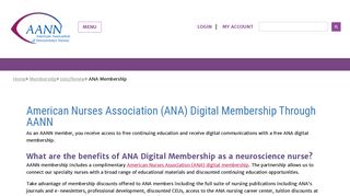 ANA Membership | AANN