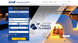 ANA, All Nippon Airways web site | ANA - United States