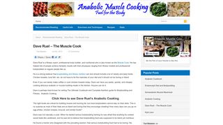 Dave Ruel – The Muscle Cook | Anabolic Muscle Cooking