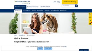 Online Account | Austrian Anadi Bank AG