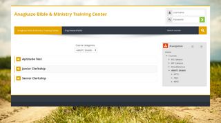 Anagkazo Bible & Ministry Training Center: ABMTC EXAMS