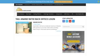 anand rathi back office login Archives | A Digital Blogger