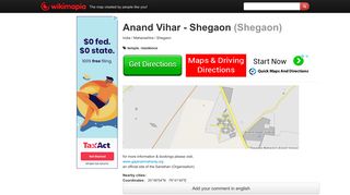 Anand Vihar - Shegaon - Shegaon - Wikimapia