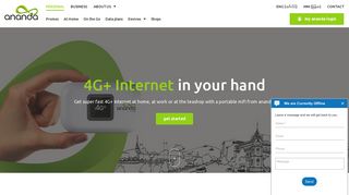 ananda | 4G+ Internet Hotspot and WiFi for Home