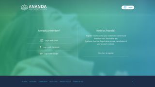 your free trial - Ananda
