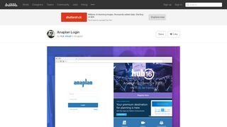 Anaplan Login by rick stead | Dribbble | Dribbble