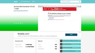 anarsportal.acosta.com - Acosta Merchandiser Portal - L... - Anars ...