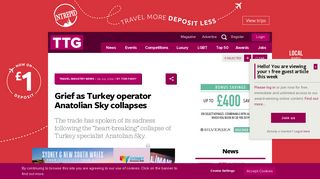 TTG - News - Grief as Turkey operator Anatolian Sky collapses