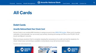All Cards | Amarillo National Bank