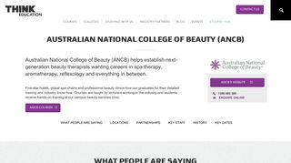 ANCB College – Beauty Therapy Courses – Think Education