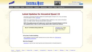 Update Ancestral Quest