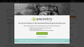 Login - Ancestry.ca