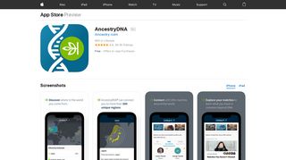 AncestryDNA on the App Store - iTunes - Apple