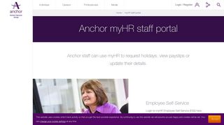 myHR staff portal | Anchor