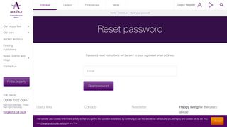 Reset your password | Anchor