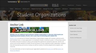 Anchor Link | Student Organizations | Dean of Students | Vanderbilt ...