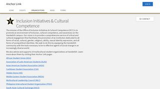 Inclusion Initiatives & Cultural Competence - Anchor Link