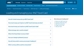 How to manage your travel card | ANZ