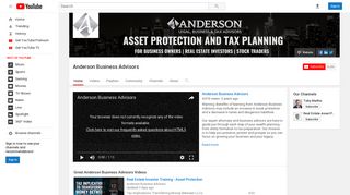Anderson Business Advisors - YouTube