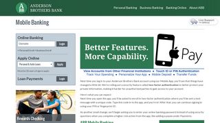Anderson Brothers Bank - Mobile Banking