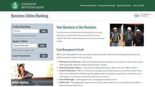 Anderson Brothers Bank Business Online Banking