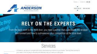 Anderson Merchandisers Services | Sales, OSA, & Resets