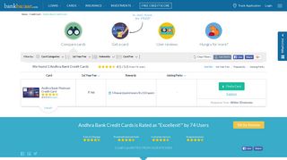 Andhra Bank Credit Card- Apply Best Andhra Bank Cards Online 31 ...