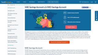 What is NRE Savings Account v/s NRO Savings Account? - BankBazaar