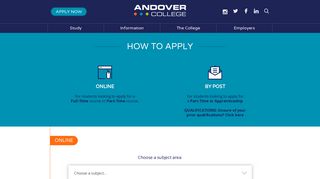 How to apply at Andover College | Andover College