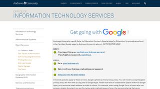 Gmail Tech Help - :: Andrews University
