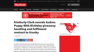 Kimberly-Clark awards Andrex Puppy 40th Birthday giveaway ...
