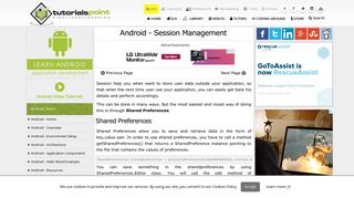 Android Session Management - Tutorialspoint
