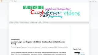 Android Login and Register with SQLite Database ... - TechSupportNep