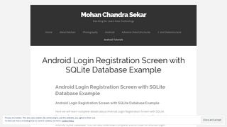 Android Login Registration Screen with SQLite Database Example ...
