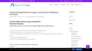 Android Registration & Login using SQLite Database Example ...