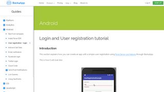 Login and User registration tutorial | Back4App