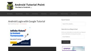 Android Login with Google Tutorial - AndroidTutorialPoint