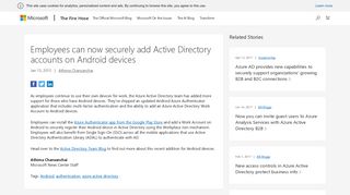 Employees can now securely add Active Directory accounts on ...