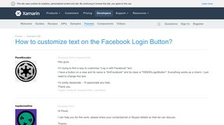 How to customize text on the Facebook Login Button? — Xamarin ...