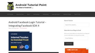 Android Facebook Login Tutorial - Integrating Facebook SDK 4