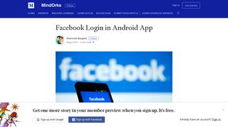 Facebook Login in Android App – MindOrks – Medium