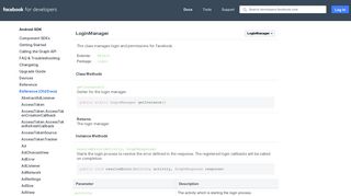 LoginManager - Facebook for Developers