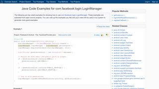 Java Code Examples com.facebook.login.LoginManager