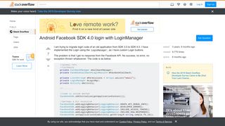 Android Facebook SDK 4.0 login with LoginManager - Stack Overflow
