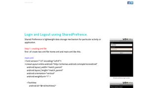 Login and Logout useing SharedPrefrences - Android Development