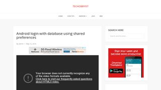 Android login with database using shared preferences – Techobbyist