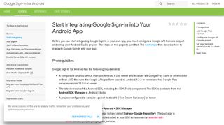 Start Integrating Google Sign-In into Your Android App | Google Sign ...