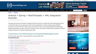 Android + Spring + RestTemplate + XML Integration Example