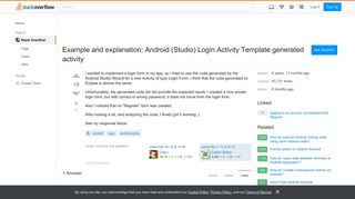Example and explanation: Android (Studio) Login Activity Template ...